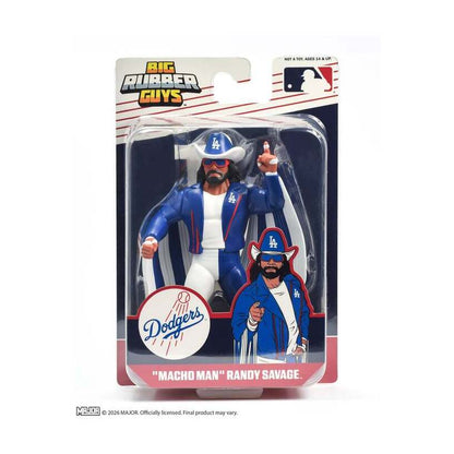 Major Big Rubber Guys Macho Man Randy Savage Los Angeles Dodgers 8-Inch Figure