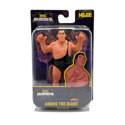 Major Big Rubber Guys Andre the Giant Black Singlet 2026 8-Inch Figure — Exact retail packaging on white
