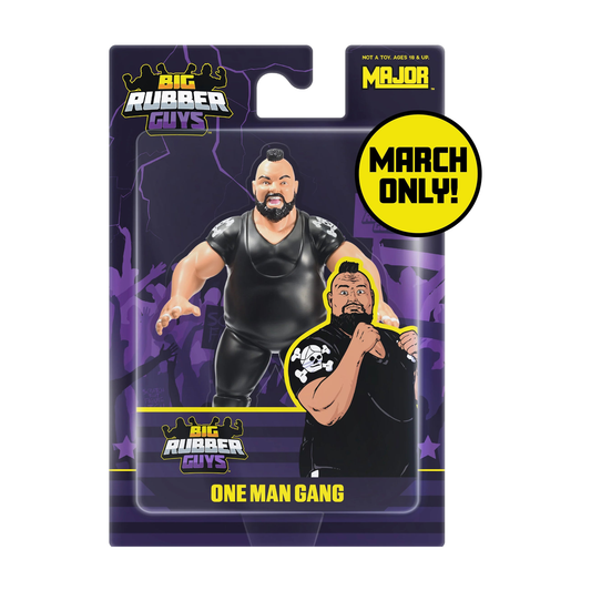 Major Big Rubber Guys One Man Gang 8-Inch Figure - Manufacturer One Man Gang packaging promotional image on white