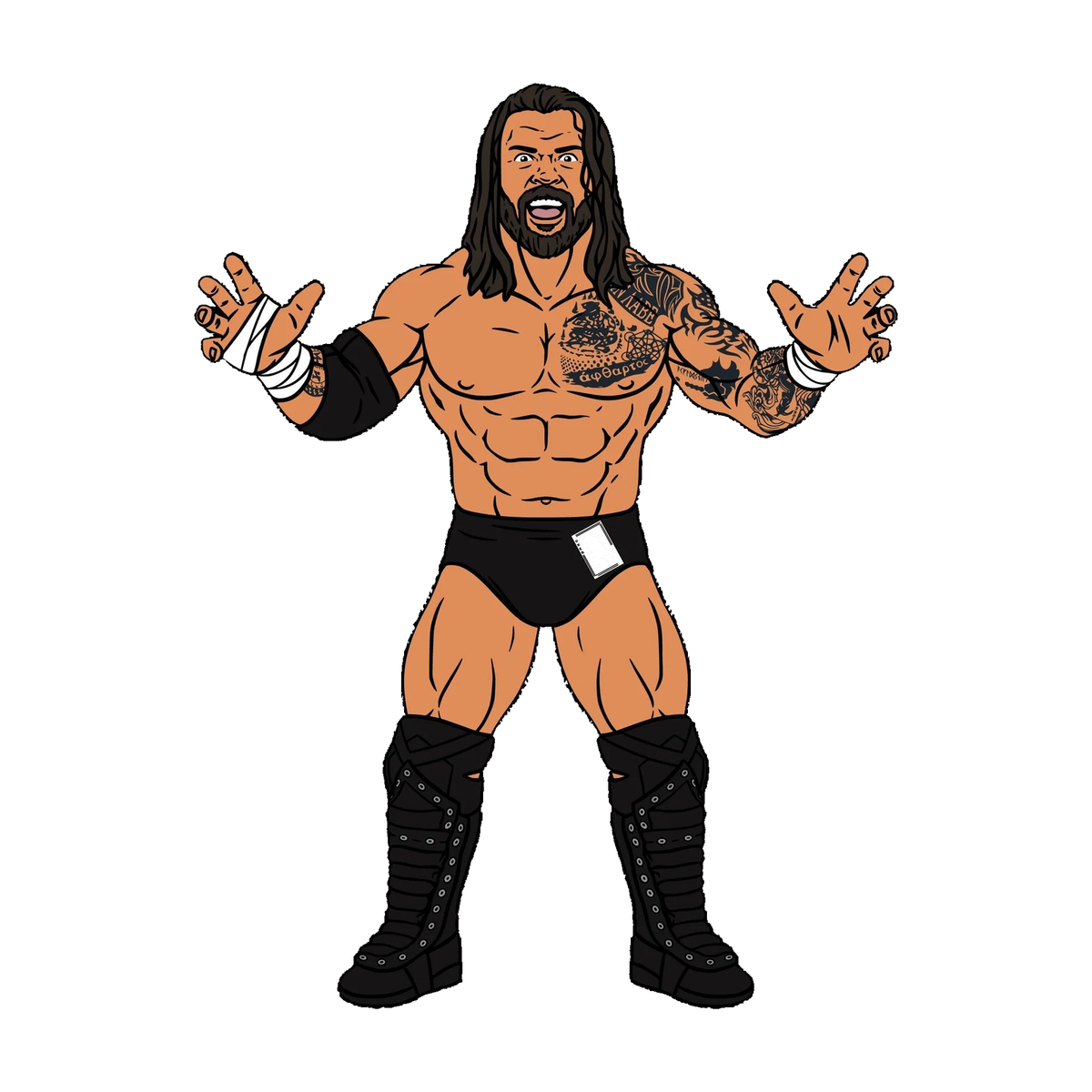 Major Big Rubber Guys Killer Kross 8-Inch Figure — Manufacturer full-body concept artwork; final product may vary