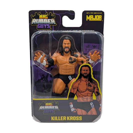 Major Big Rubber Guys Killer Kross 8-Inch Figure — Exact retail packaging on white