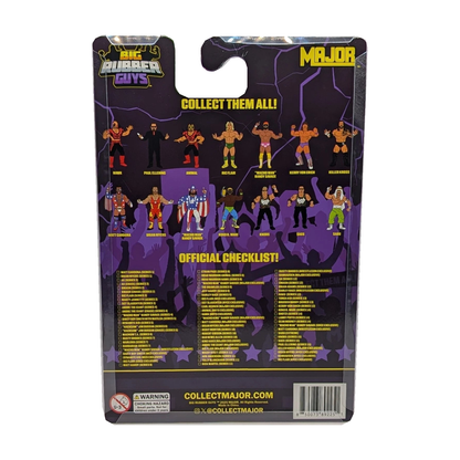 Major Big Rubber Guys Killer Kross 8-Inch Figure — Rear of packaging on white