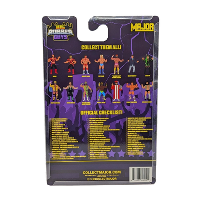 Major Big Rubber Guys Sean Mooney 8-Inch Figure — Rear of packaging on white