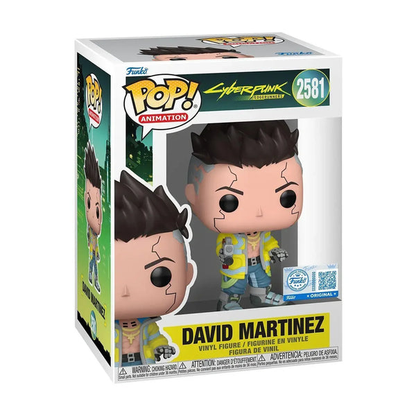 David Martinez Time Skip #2581 - Cyberpunk: Edgerunners Funko Pop! - Exact standard figure packaging