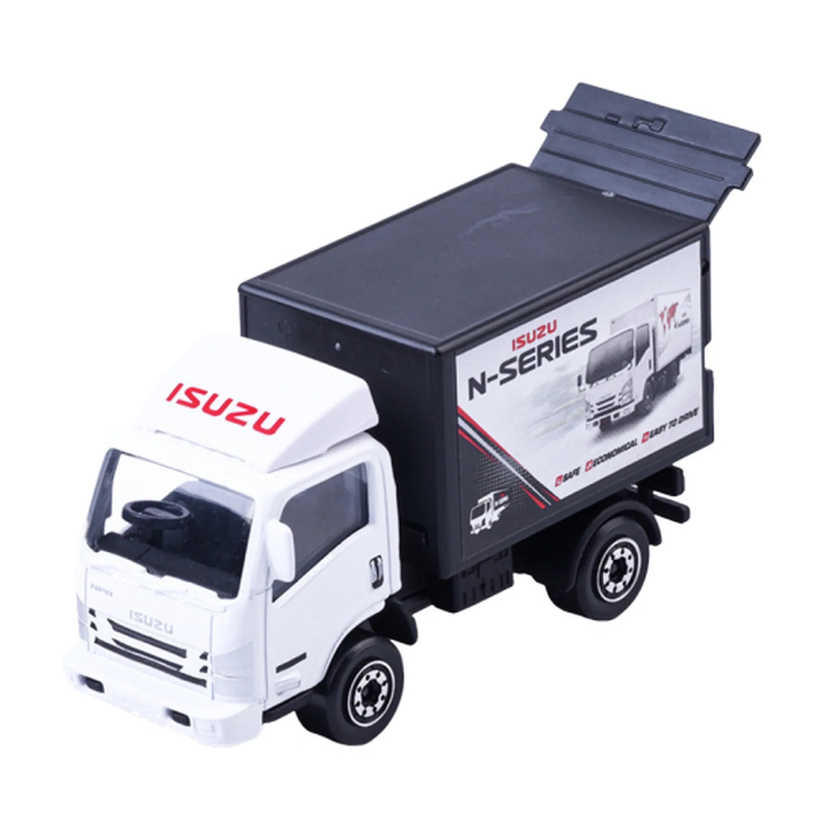 Isuzu N-Series Box Truck - Majorette City Premium - Complete unboxed model, front view