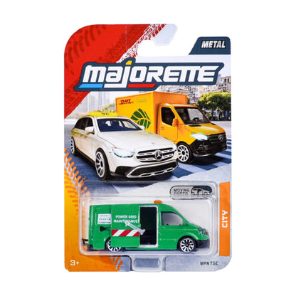 MAN TGE Power Grid Maintenance Van - Majorette City Premium - Exact carded model