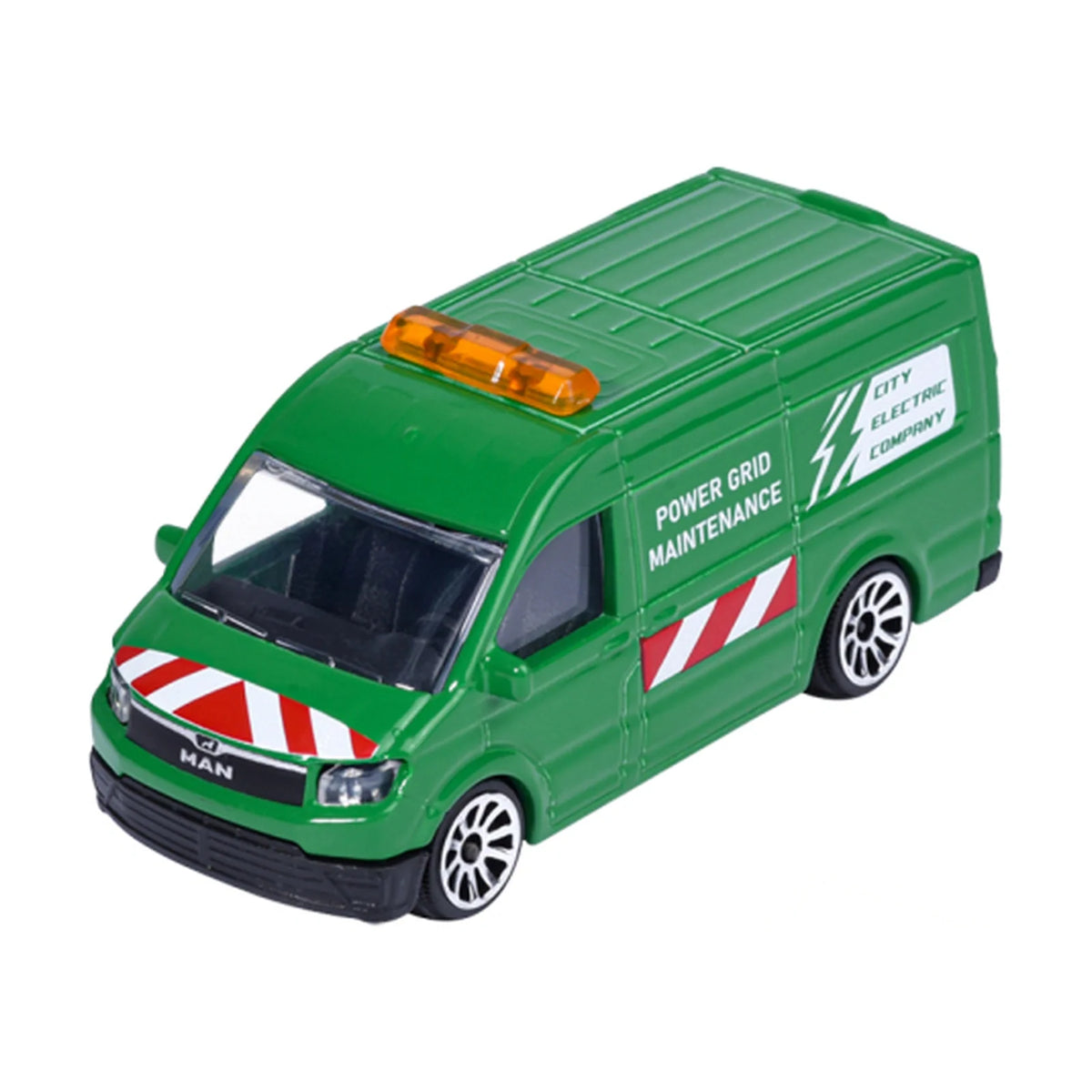 MAN TGE Power Grid Maintenance Van - Majorette City Premium - Complete unboxed model, front view