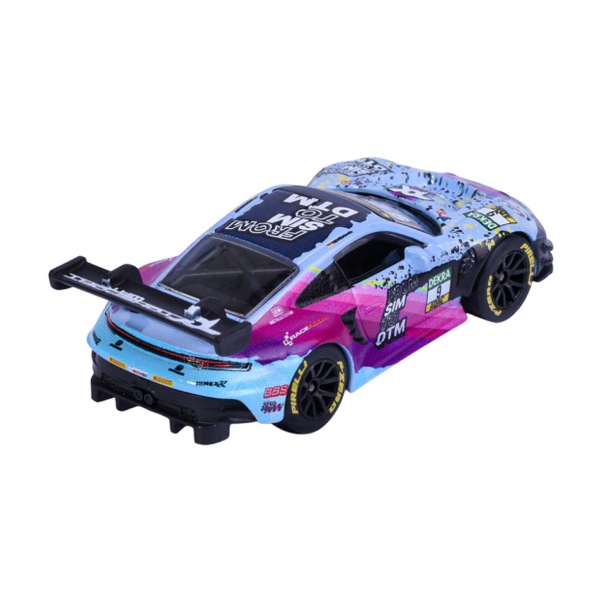 Porsche 911 GT3 R #9 Tim Heinemann - Majorette DTM Deluxe - Complete unboxed model, rear view
