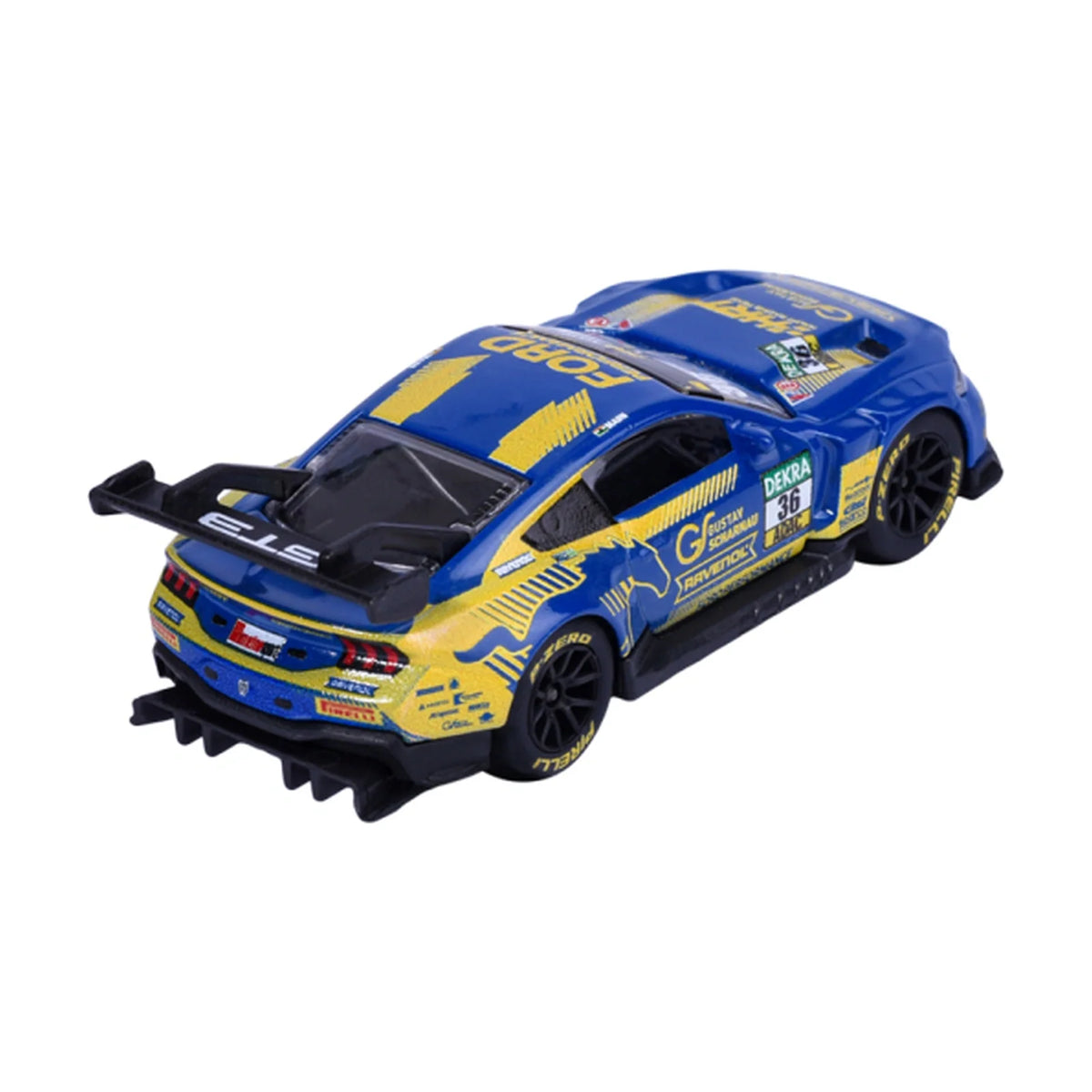 Ford Mustang GT3 #36 Arjun Maini - Majorette DTM Deluxe - Complete unboxed model, rear view