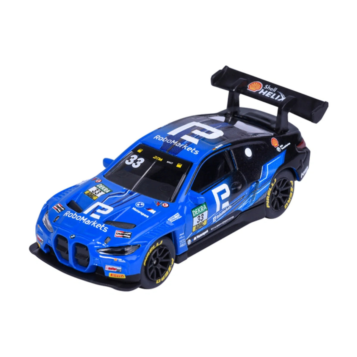 BMW M4 GT3 EVO #33 Rene Rast - Majorette DTM Deluxe - Complete unboxed model, front view