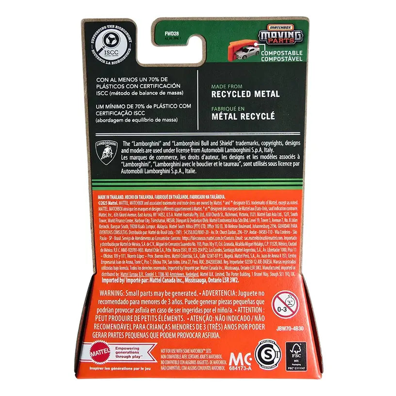 Lambourghini Huracan Sterrato Matchbox Moving Parts 958H
