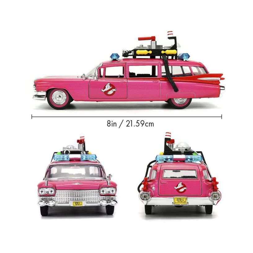 Pink Slips – Ghostbusters Ecto-1 (Pink) 1:24 Scale Diecast Vehicle