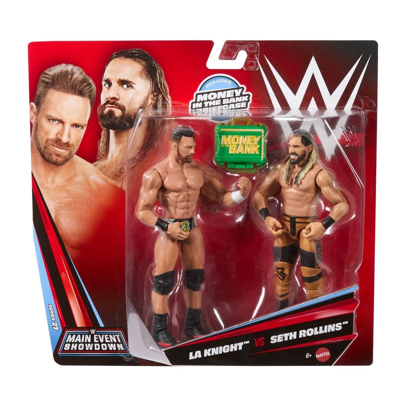 Seth Rollins Vs La Knight - Wwe Championship Showdown Series 27 2-Pack