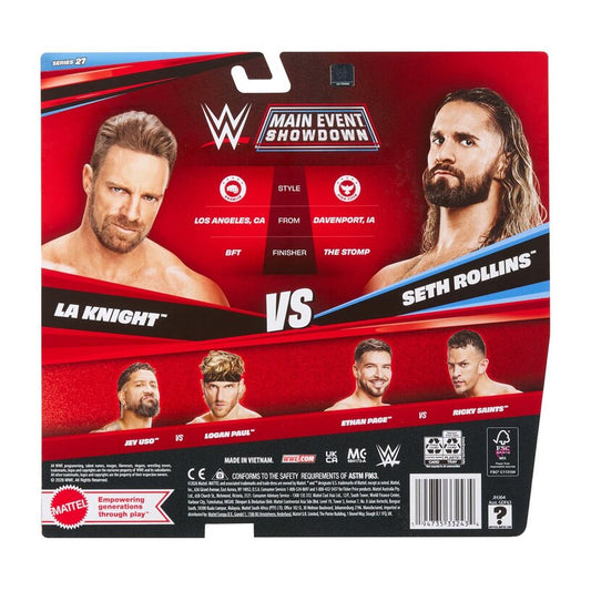Seth Rollins Vs La Knight - Wwe Championship Showdown Series 27 2-Pack