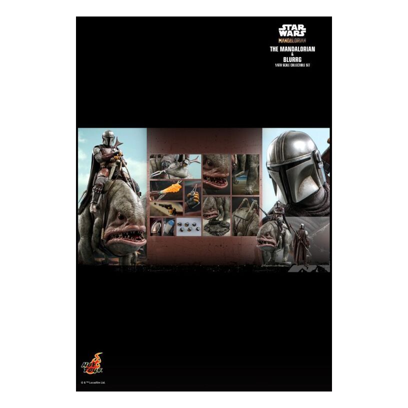 Star Wars: The Mandalorian – Mandalorian & Blurrg 1:6 Scale Action Figure