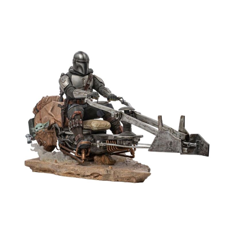 Star Wars: The Mandalorian – Mandalorian On Speederbike Delu...