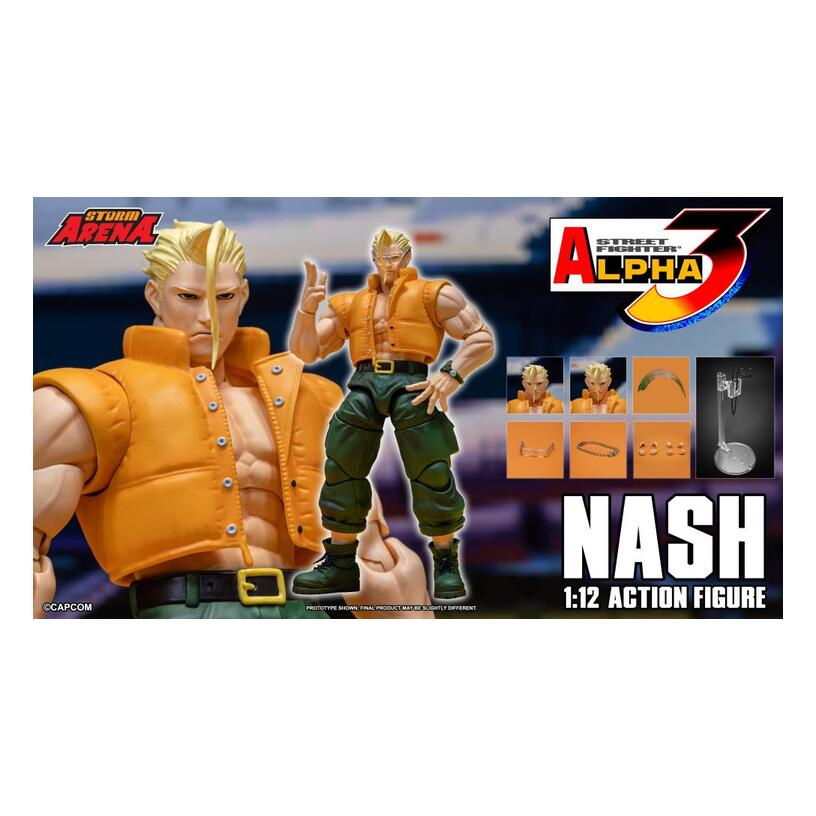 Street Fighter Alpha 3 Storm Arena Nash 1/12 Scale Action Figure