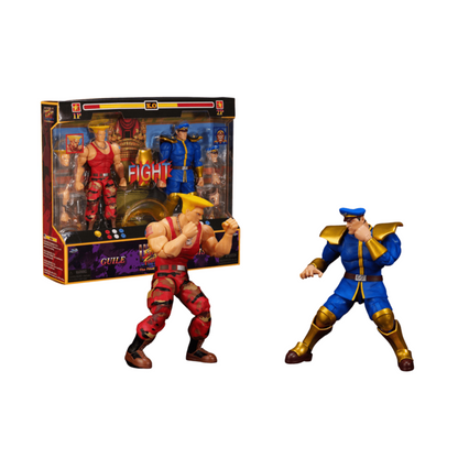 Street Fighter Ii – 1:12 Guile Vs. M. Bison Action Figure 2-Pack
