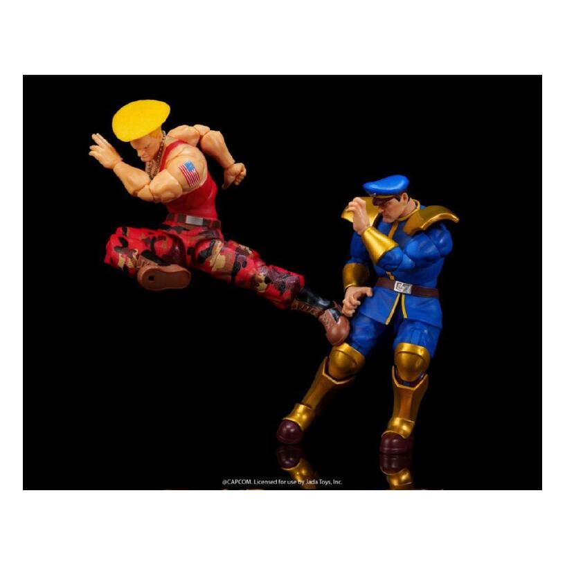 Street Fighter Ii – 1:12 Guile Vs. M. Bison Action Figure 2-Pack