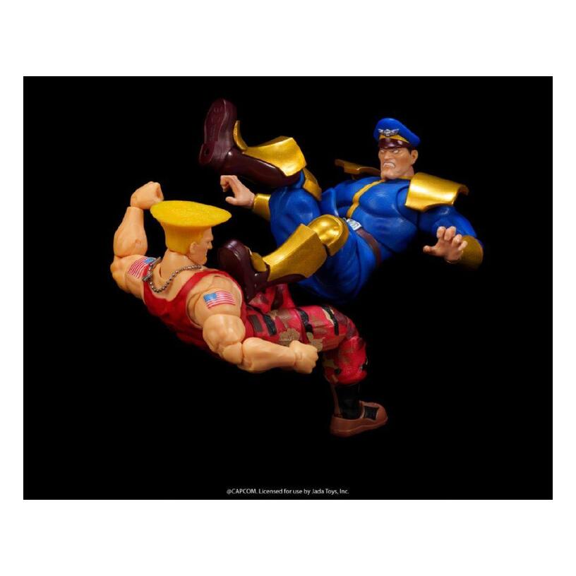 Street Fighter Ii – 1:12 Guile Vs. M. Bison Action Figure 2-Pack