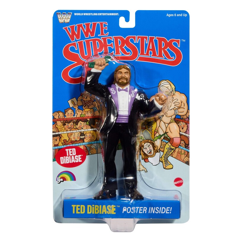 Ted Dibiase Wwe Ljn Superstars Series 4 Blue Card Action Figure