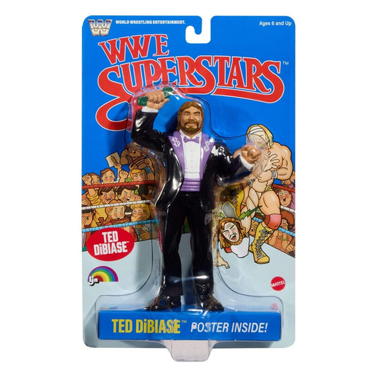 Ted Dibiase Wwe Ljn Superstars Series 4 Blue Card Action Figure
