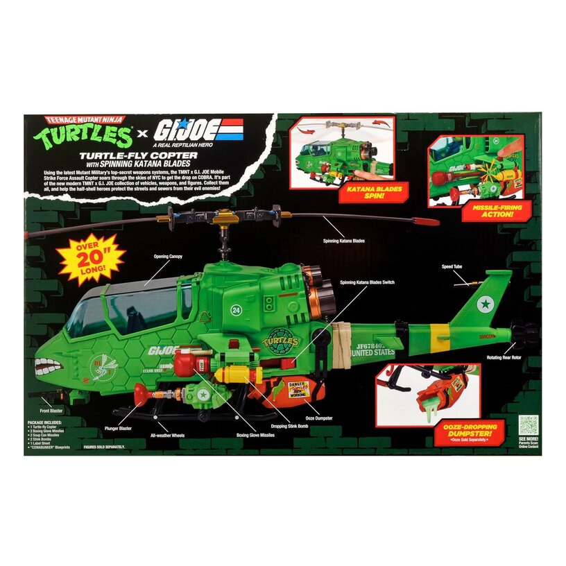 Teenage Mutant Ninja Turtles X G.I. Joe Mobile Strike Force Assault Copter