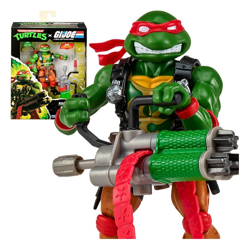 Teenage Mutant Ninja Turtles X G.I. Joe Raphael X Roadblock Action Figure