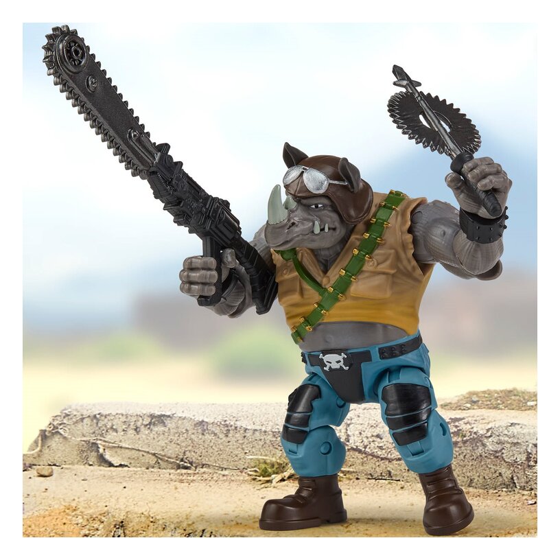 Teenage Mutant Ninja Turtles X G.I. Joe Rocksteady X Buzzer Figure