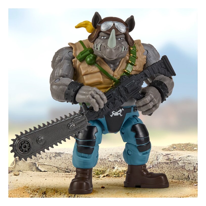Teenage Mutant Ninja Turtles X G.I. Joe Rocksteady X Buzzer Figure