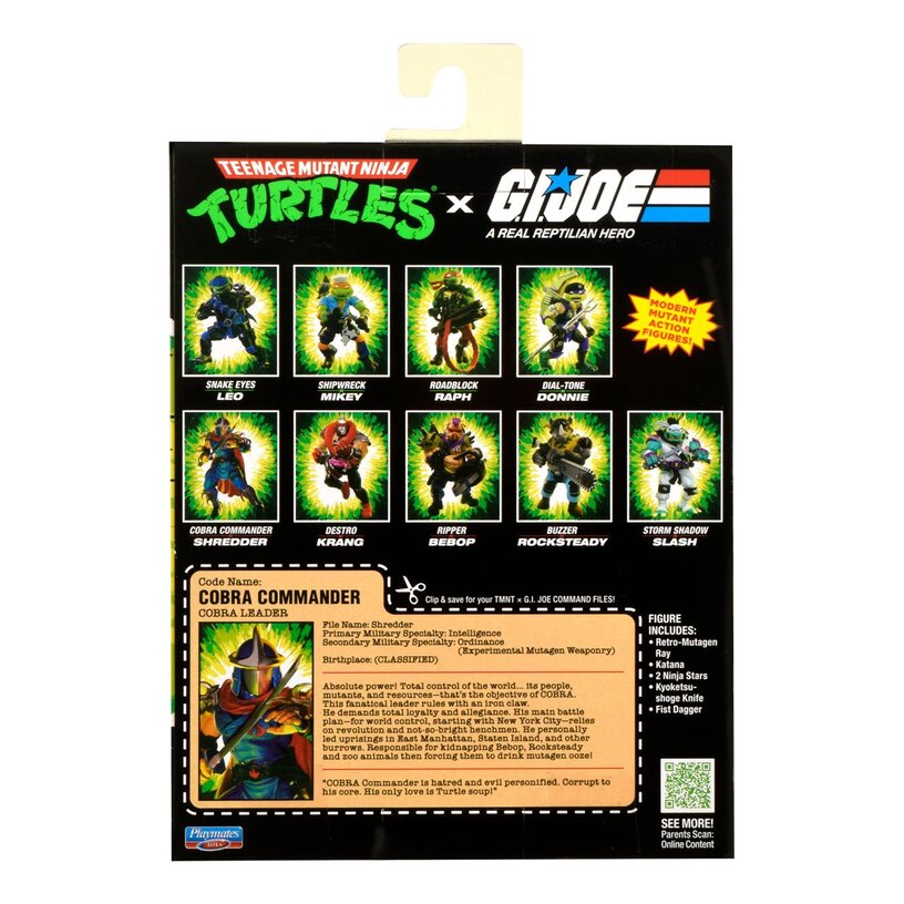 Teenage Mutant Ninja Turtles X G.I. Joe Shredder X Cobra Commander Figure