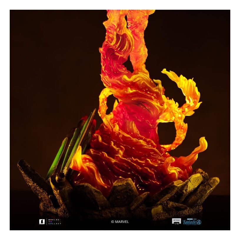 The Fantastic Four: First Steps – Human Torch 1:10 Scale Sta...