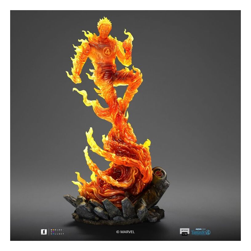 The Fantastic Four: First Steps – Human Torch 1:10 Scale Sta...
