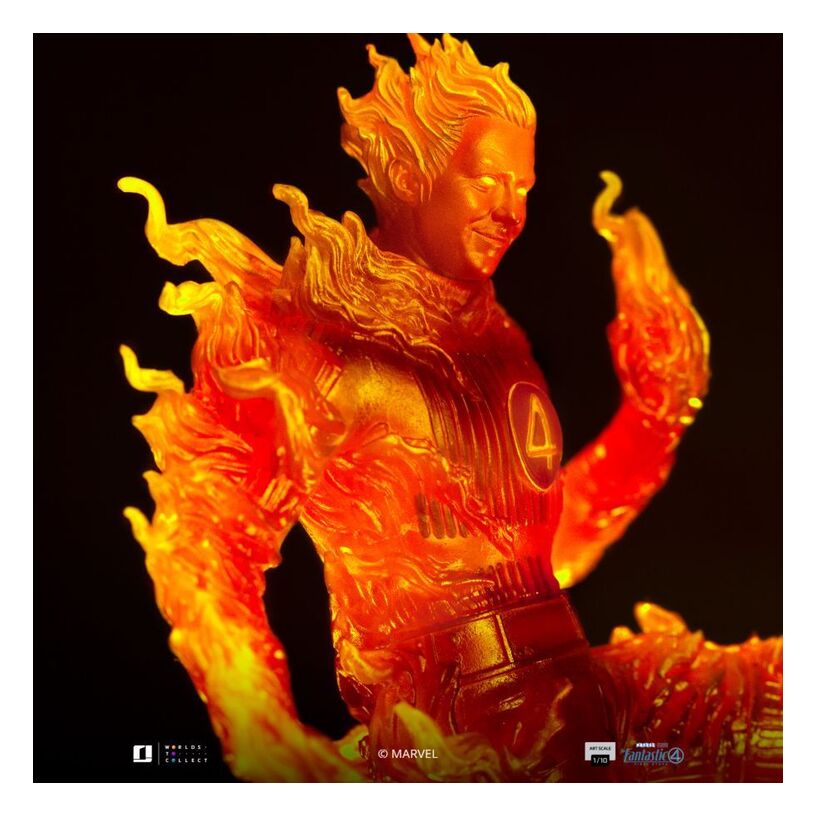 The Fantastic Four: First Steps – Human Torch 1:10 Scale Sta...