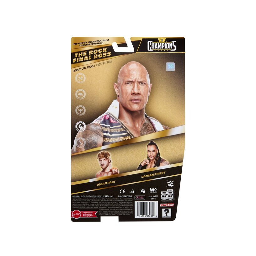 The Rock With People'S Championship Title Wwe Main Event Champions 2026 Wave 7