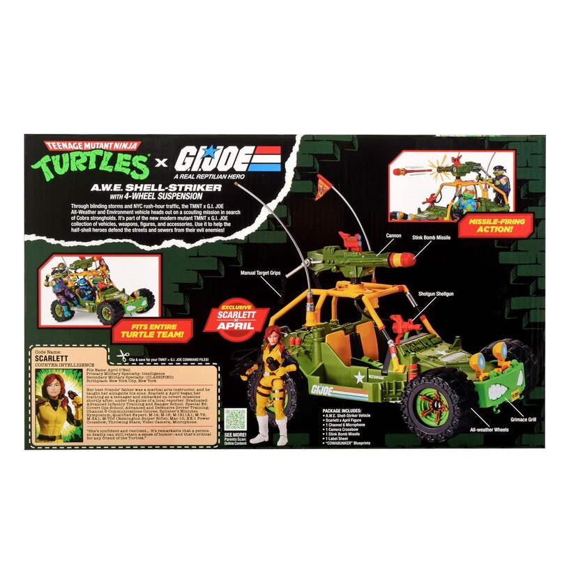 Tmnt X G.I. Joe All-Weather And Environment Shell-Striker Vehicle With April