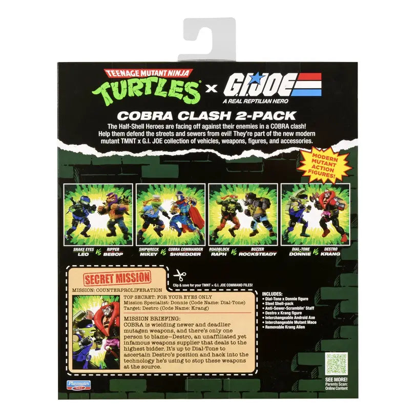 Tmnt X G.I. Joe: Dial-Tone X Donnie Vs. Destro X Krang