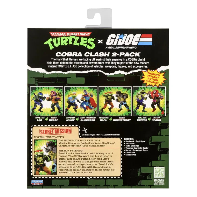 Tmnt X G.I. Joe: Roadblock X Raph Vs. Buzzer X Rocksteady
