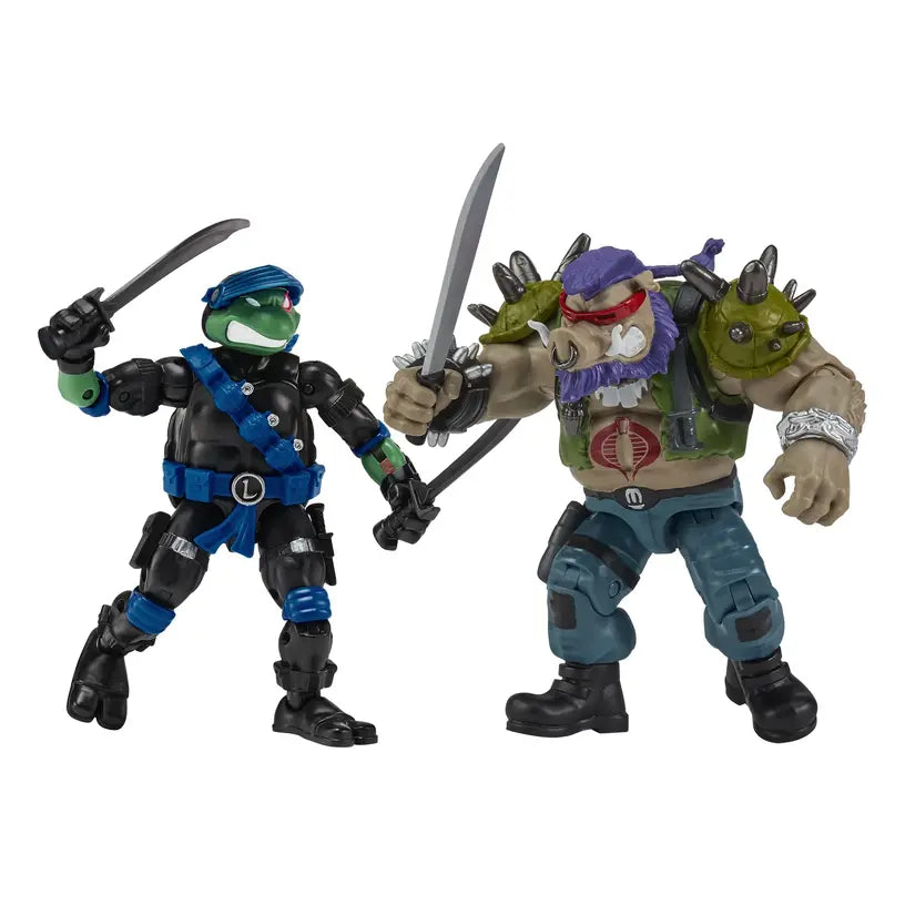 Tmnt X G.I. Joe: Snakes Eyes X Leo Vs. Ripper X Bebop