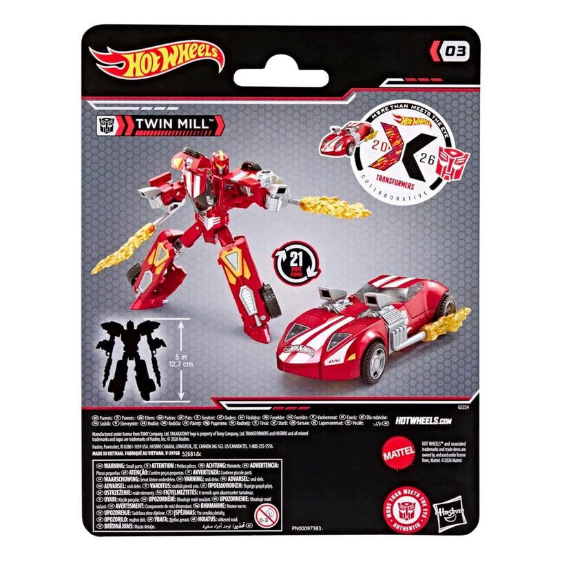 Transformers Collaborative Hot Wheels(R) X Transformers Red Twin Mill