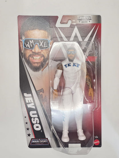 Jey Uso - Wwe Main Event Greatest Hits White Attire 2026 Figure
