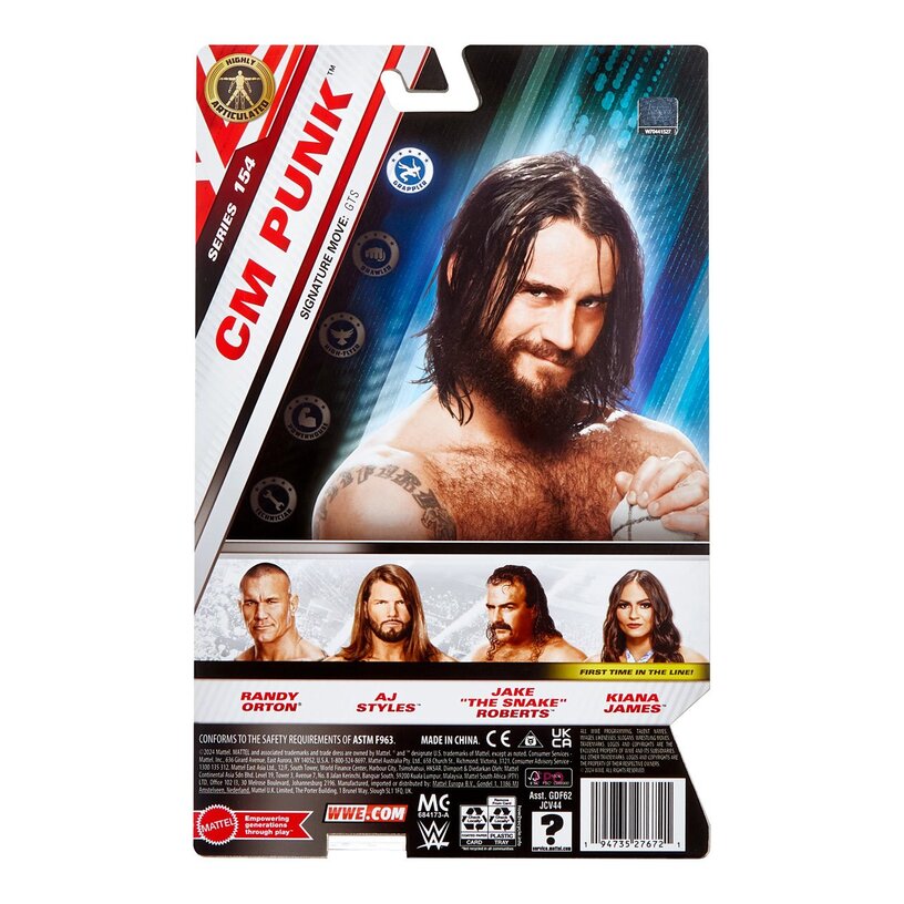 Cm Punk - Wwe Basic Series 154