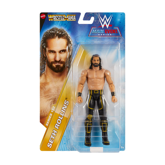 Seth Rollins - WWE Main Event Basic Series 152 Figure - Exact front packaging