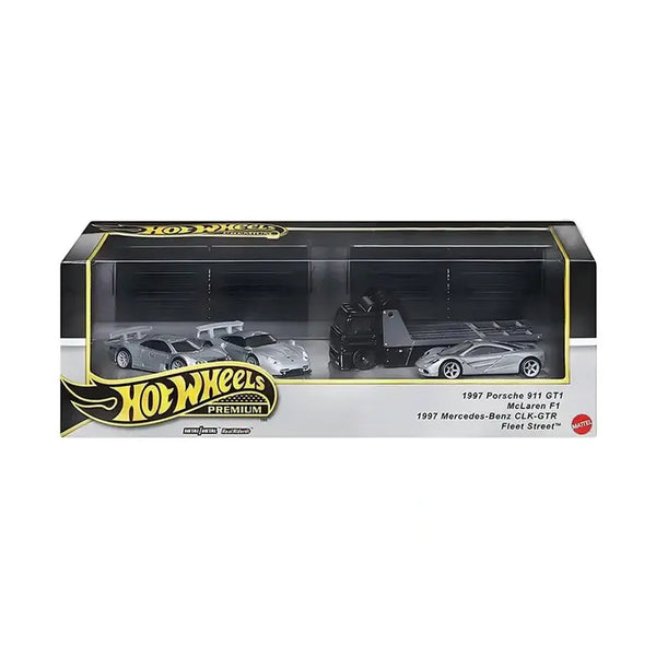 Hot Wheels Premium Collector Mclaren Porsche Clk Fleet Street Set