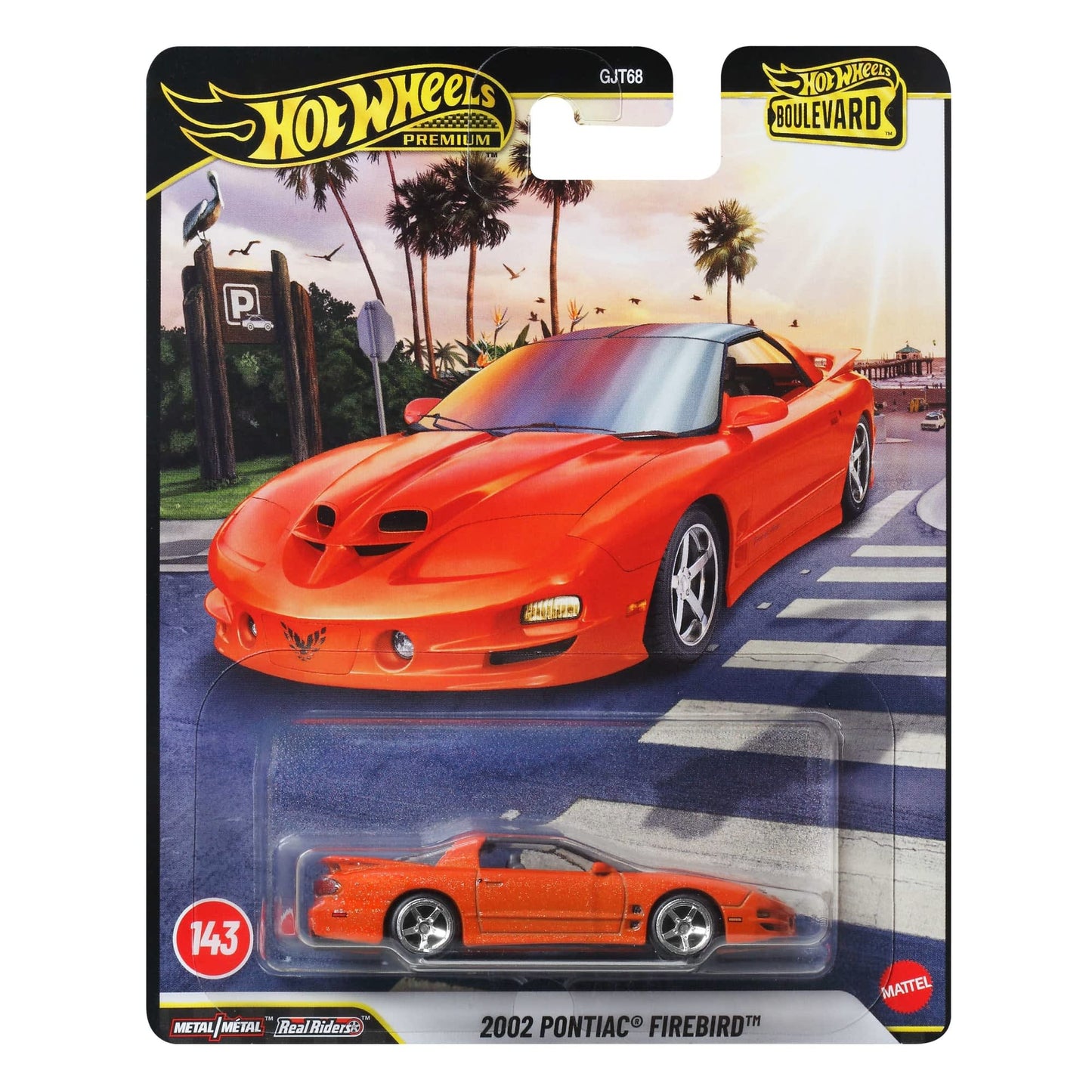 2002 Pontiac Firebird 143 Hot Wheels Boulevard Gjt68-958F