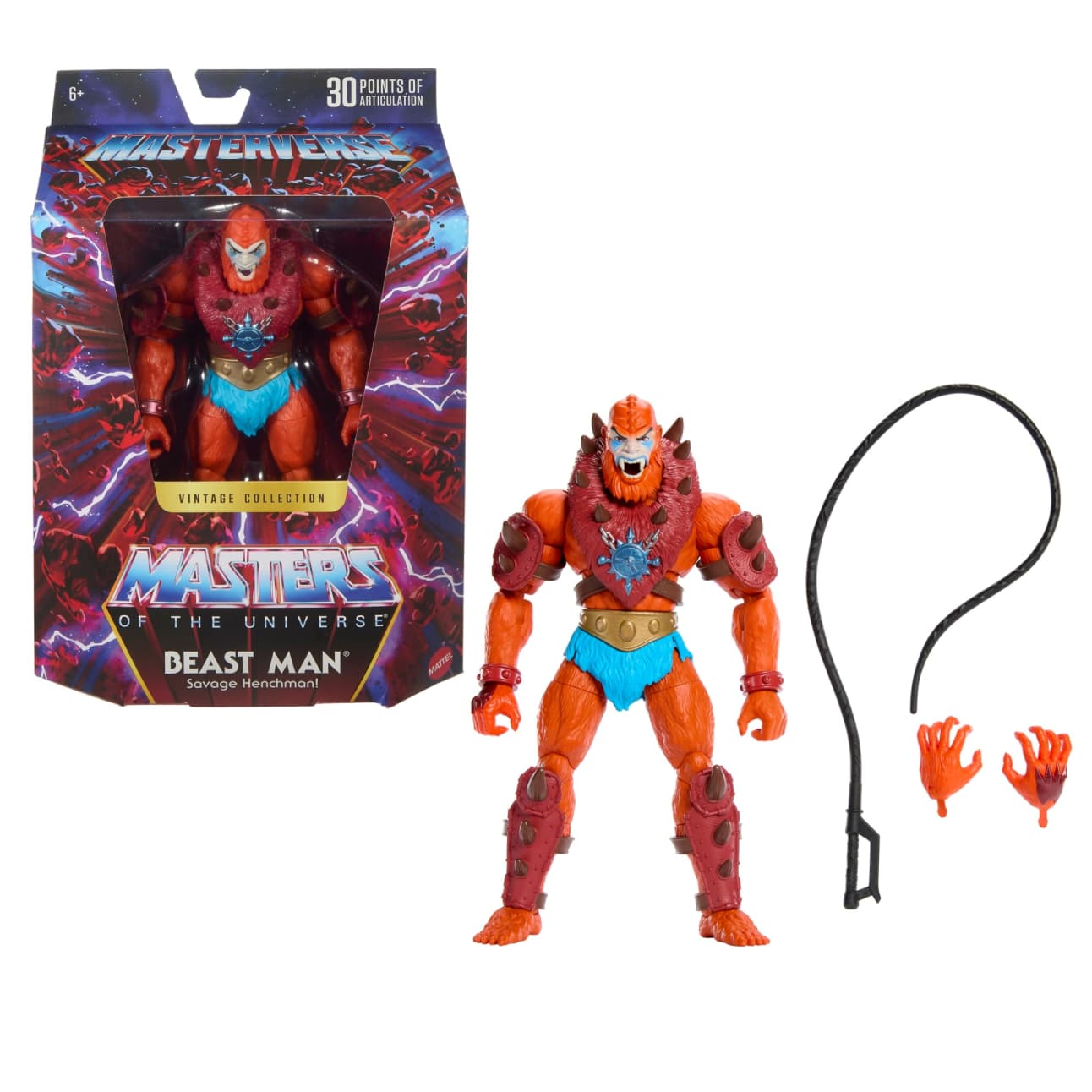 Vintage Beast Man - Motu Masterverse Master Of The Universe Figure