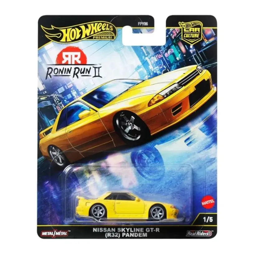 Hot Wheels Premium Car Culture Ronin Run Ii Nissan Skyline Gt-R R32 Pandem