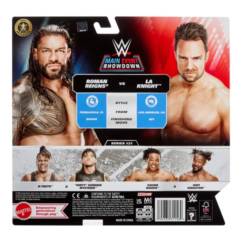 Roman Reigns Vs La Knight - Wwe Basic Championship Showdown Series 21