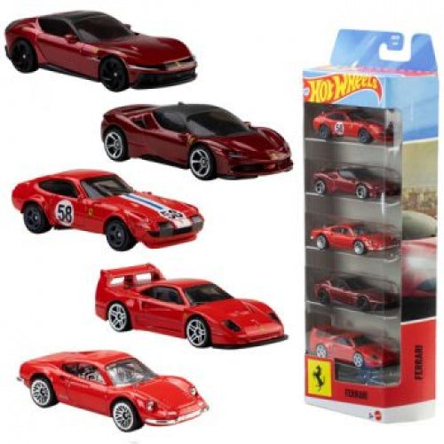 Hot Wheels Rosso 5 Pack F1