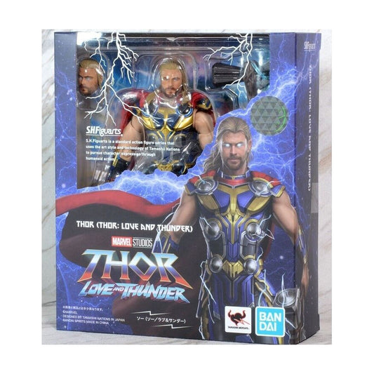 Thor - Thor: Love and Thunder - S.H.Figuarts Action Figure - Matching retail packaging on white